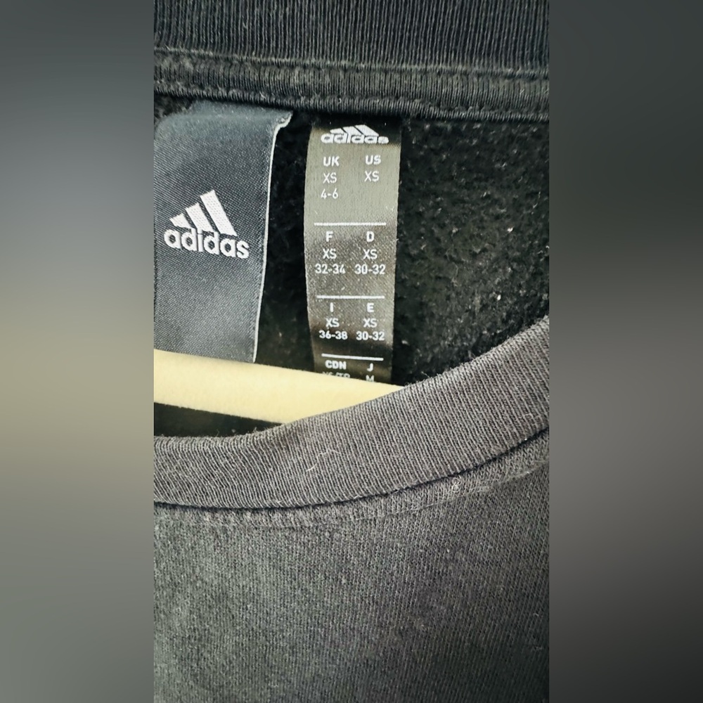 Adidas Women's Black Crew Neck Sweater - Picture 8 of 8